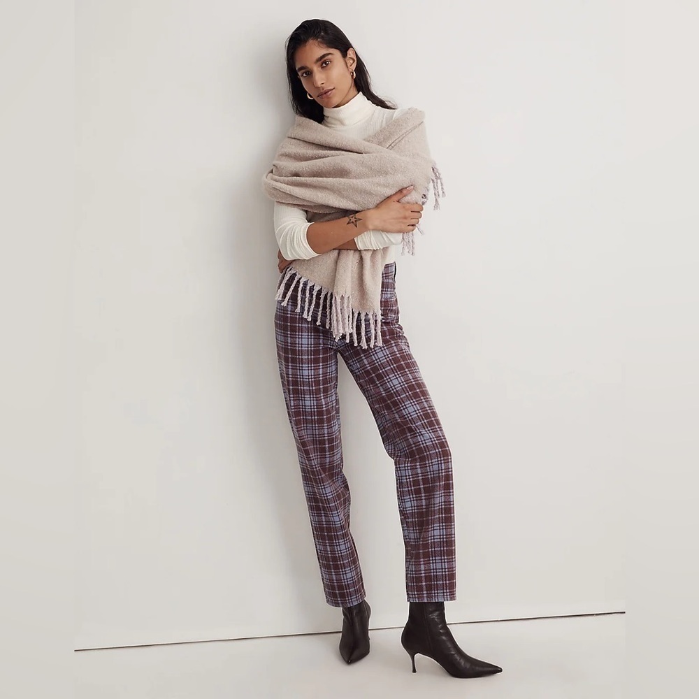 NWT Madewell | The Perfect Vintage Straight Jean Cabernet Heritage Print Sz 28/6
